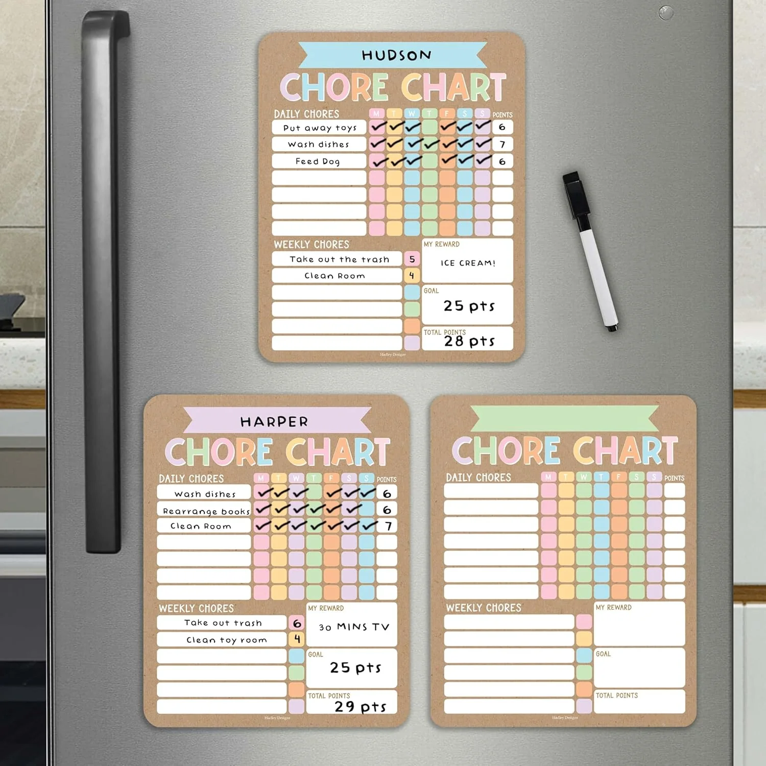 Magnetic Chore Chart for Responsible Kids - Image 9